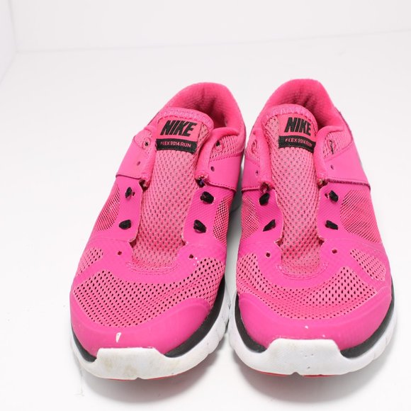 Nike Flex 2014 Run Pink Running Shoes 4Y / 5.5 wom - Picture 3 of 6